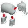 Animal Popular Playthings Magnetic Mix or Match Animals Daudzkrāsains