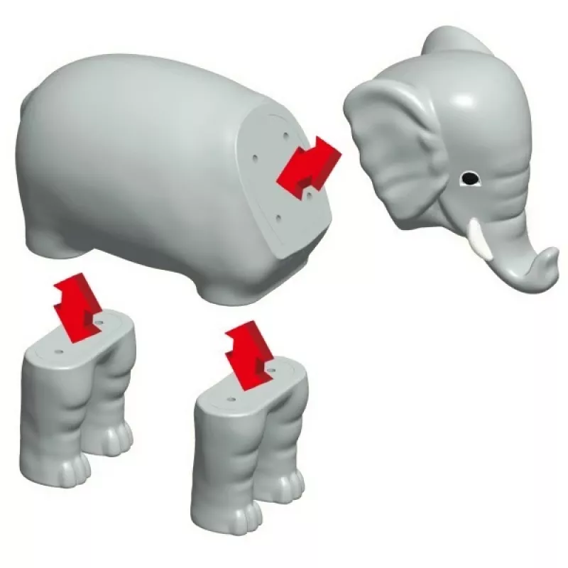 Animal Popular Playthings Magnetic Mix or Match Animals Daudzkrāsains