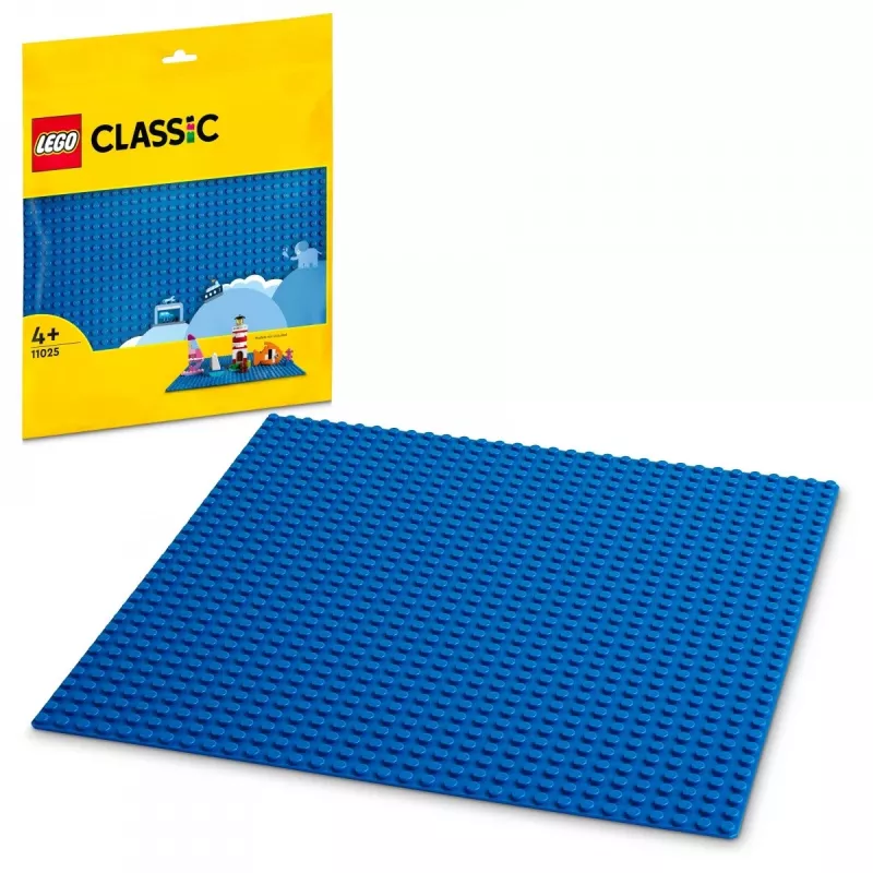 LEGO būvplāksne 11025 — zila pamatplāksne 32x32 radzes, 250×250 mm
