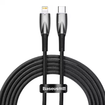 USB-C uz Lightning vads Baseus Glimmer 20W, 2 m — Ātra uzlāde un datu pārsūtīšana