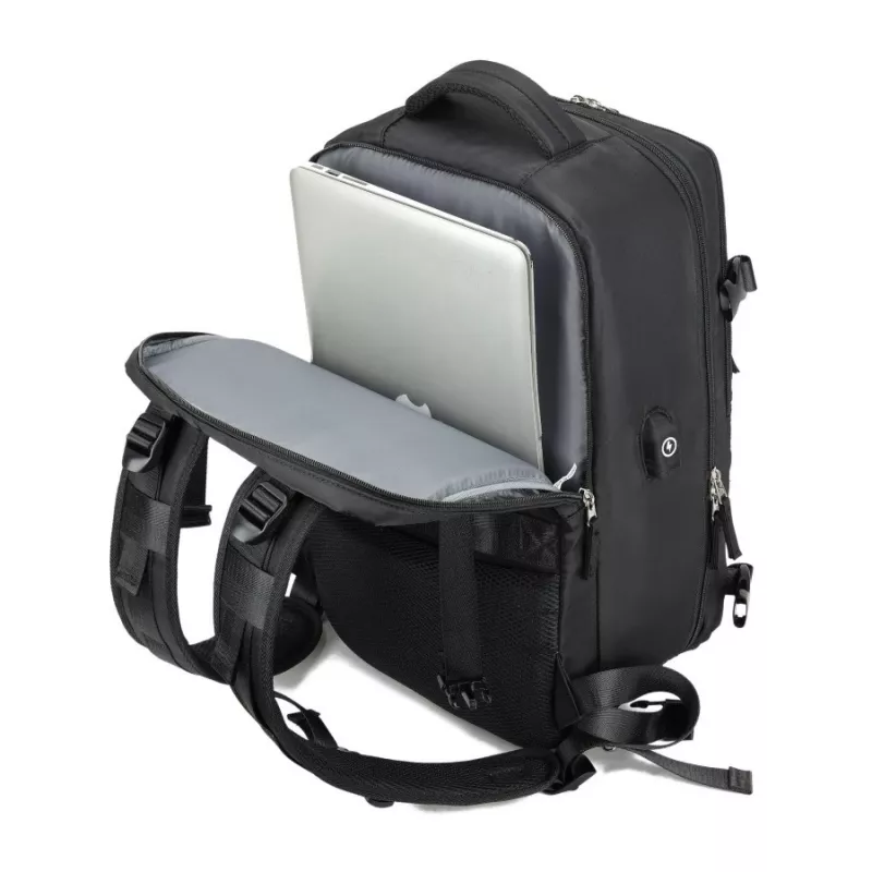 Mugursoma NOVEEN CTB400 unisex 25 L, poliesters, 40×25×20 cm, melna