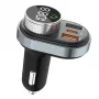 Brīvroku komplekts Awei C-843 Bluetooth 5.0 ar FM raidītāju, USB un USB-C pieslēgvietām