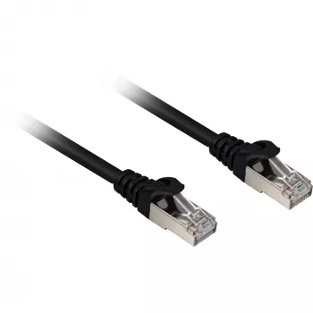 Sharkoon Patch Cable RJ45 Cat.6a SFTP (melns, 20 metri, LSOH (bez halogēna))