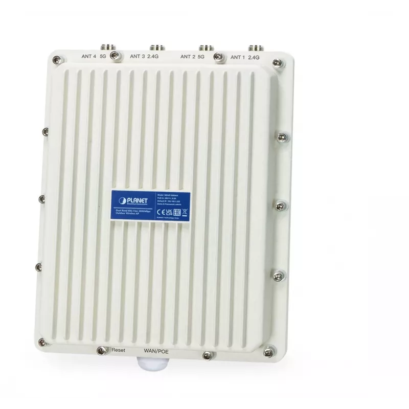 Wi‑Fi 6 piekļuves punkts PLANET WDAP-3000AX — divjoslu 2,4/5 GHz, 2400 Mb/s, PoE, IP67 alumīnijs