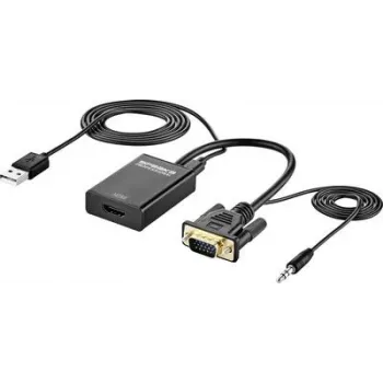 SpeaKa Professional AV pārveidotājs SP-12111624[VGA ligzda - HDMI] 1920 x 1080 pikseļi (SP-12111624)