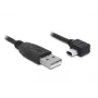 USB kabelis DeLOCK 82684 USB 2.0 5m USB A Mini-USB B melns