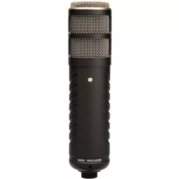 Studijas dinamiskais mikrofons RØDE Procaster — vadu, mini XLR (3-pinu), 75–18 000 Hz, 32 Ω, -56 dB, melns, 695 g