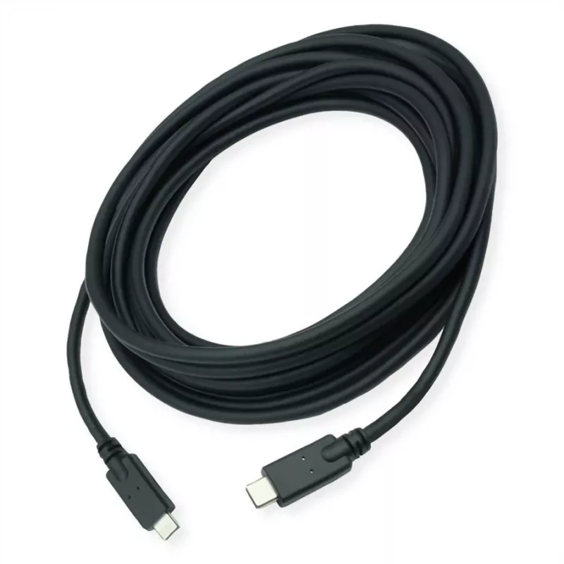 USB kabelis ROLINE 11.02.9065 USB 3.2 Gen 2 3m USB C melns
