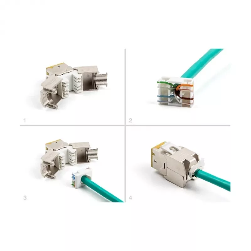 DeLOCK keystone modulis 88111 Plakans Dzeltens RJ-45 10 gab.