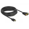 Video kabeļa adapteris DeLOCK 85656 5 m HDMI Type A DVI melns