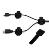 LABEL THE CABLE PRO Sienas Velcro Kabeļu Turētāju Komplekts 50 gab. - melns