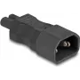 DeLOCK strāvas adapteris IEC 60320 - C14 uz C7 kontaktligzdu 2.5 A melns