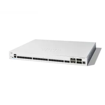 Tīkla slēdzis Cisco Catalyst C1300-24XS Pārvaldāms L2/L3, 480 Gbit/s komutācijas jauda, RJ-45/USB-C konsole, 16 000 MAC tabula, pelēks, 4,15 kg