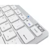 Bezvadu tastatūra Inca IBK-569BT Bluetooth 78 taustiņi Metāliski sudraba