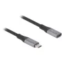 DeLOCK USB kabelis USB4 Gen 2x2 2m USB C melns pelēks 81202