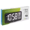 Liels digitālais pulkstenis stiprināšanai pie sienas vai brīvstāvošs ar temperatūras sensoru 37x17 cm LCD displejs strāvas adapteris un darbojas ar baterijām