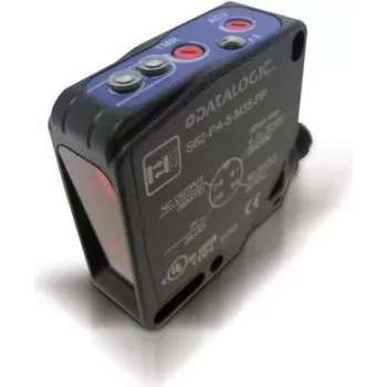 Fotoelektriskais sensors Datalogic S62-PA-5-M11-PP, melns ABS korpuss, IP67, 18×50×50 mm