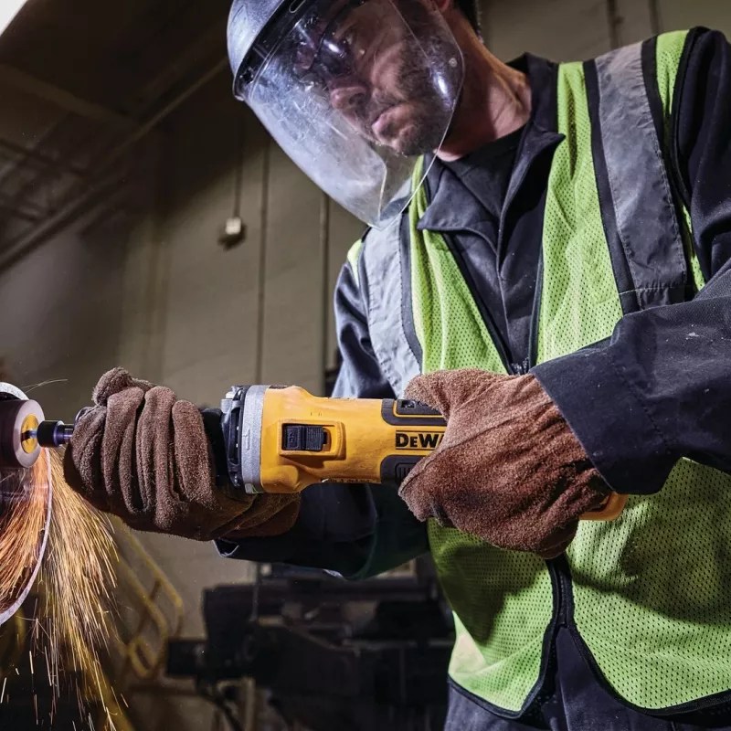DeWALT DWE4997-QS taisnais slīpmašīna Taisnais slīpmašīna 25000 RPM Melns, dzeltens 1300 W