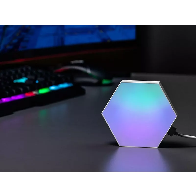 Padziļināti montējams RGB LED panelis TRACER Smart Hexagon Tracer 47256 Ambience TRAOSW47256