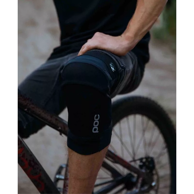 Ceļgalu aizsargs POC Oseus VPD Knee — melns, elastīgs materiāls