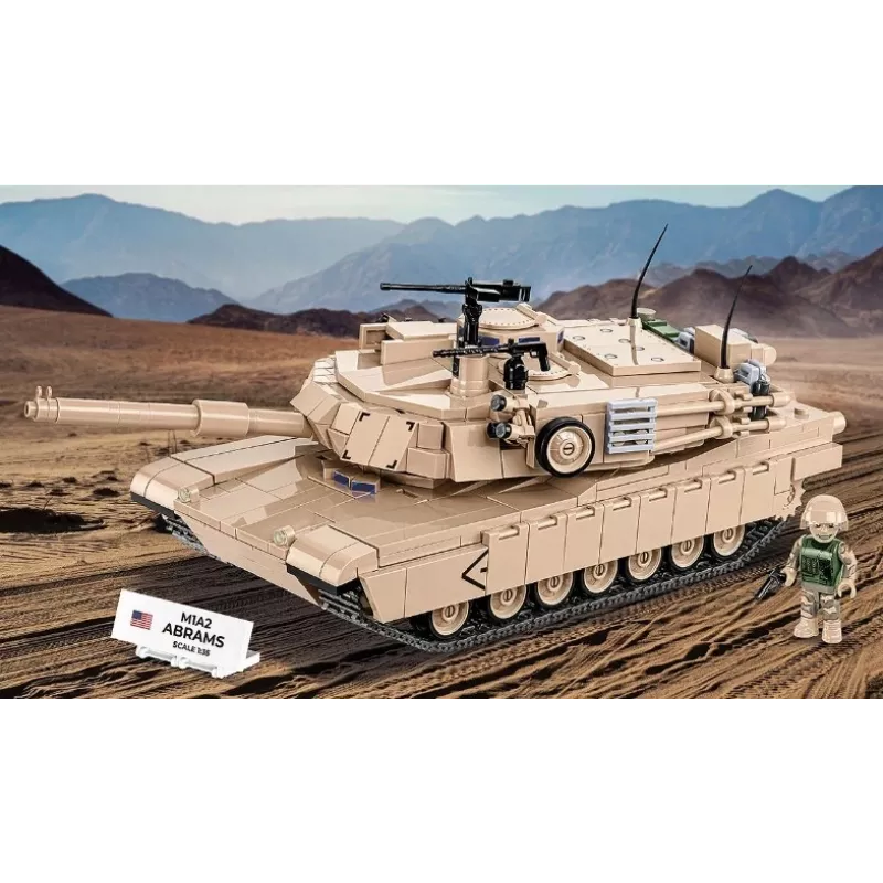 Konstruēšanas komplekts klucīši Cobi M1A2 Abrams 1025 detaļas modelis CO BI-2632