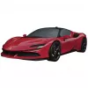 3D Puzzle Ravensburger Iconics Ferrari SF90 Stradale – kolekcionējama modeļa komplekts