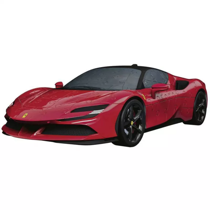 3D Puzzle Ravensburger Iconics Ferrari SF90 Stradale – kolekcionējama modeļa komplekts