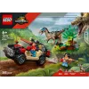 Konstruktoru komplekts LEGO Jurassic World 76972 Raptor Off-Road Escape, 285 gab., 2 minifigūras, vecumam no 6+
