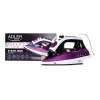 Adler AD 5022 sausais un tvaika gludeklis ar keramikas zoli, violets, 2200 W