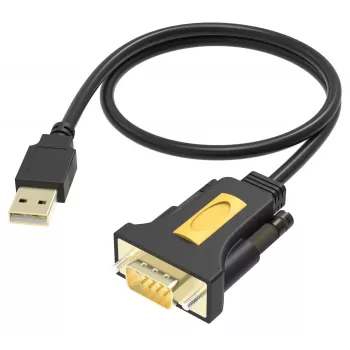 Vision TC-USBSER USB–RS-232 seriālais adapteris, kas pārveido USB portu par DB9 COM portu RS-232 vadības lietojumiem.
