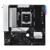 ASRock B850M Pro RS WiFi mātesplate — AMD B850, Socket AM5, microATX, DDR5, 4 DIMM, 256GB, Wi‑Fi 6E, 2.5Gb LAN, 3x M.2