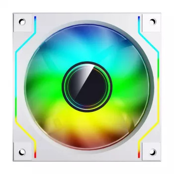 Dzesēšanas ventilators Darkflash DM20 balts 120 mm 3‑pin datora korpusam un CPU dzesēšanai