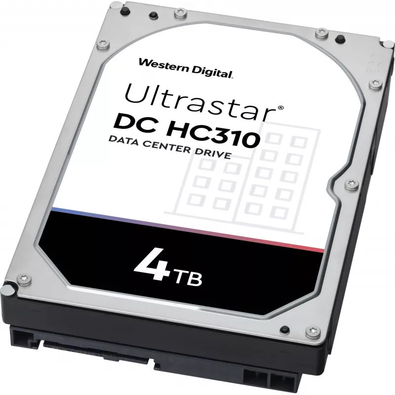 Western Digital Ultrastar DC HC310 4 TB 3.5 SATA III 7200 RPM 256 MB cietais disks, HUS726T4TALE6L4
