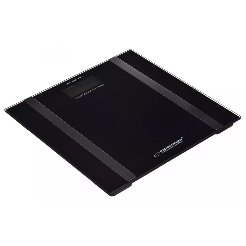 Personīgie vannas istabas svari Esperanza EBS018K - elektroniskie, 180 kg, melni