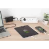 Strāvas sadalītājs DIGITUS 3-vietīgs ar 2×USB-A un 1×USB-C, 3 maiņstrāvas rozetes tips E/F, 1,5 m kabelis, balts