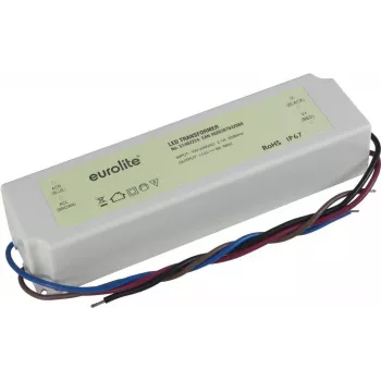 Elektroniskais transformators EUROLITE 12V 8A IP67 – zemsprieguma LED/halogēna barošanas avots