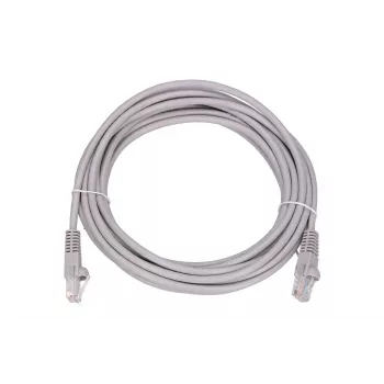 Tīkla komutācijas kabelis Extralink Cat5e UTP 5 m — RJ-45 uz RJ-45, pelēks