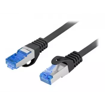 Tīkla kabelis LANBERG PCF6A-10CC-0100-BK — Cat6a S/FTP, 1 m, RJ-45, melns