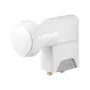 Wentronic Goobay Universal Twin LNB, pelēkbalts - digitālais SAT LNB (DVB-S2) 2 abonentiem (4K/HDTV/3D uztveršana) (67270)