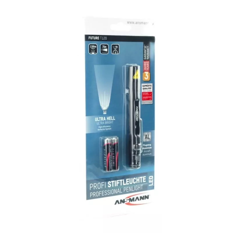 Ansmann Future T120 Melns Pen flashlight LED