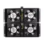 Dzesēšanas ventilators Extralink EX.8673 4 virzienu ventilatora bloks stāvošiem skapjiem 2 m kabelis ar ES spraudni