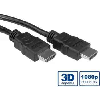 VALUE - Video/Audio/Tīkla kabelis - HDMI - HDMI, 19-pin (M) - HDMI, 19-pin (M) - 3 m - Ekranēts - Melns (11.99.5733)