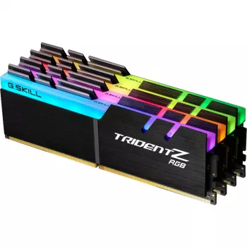 DIMM 32 GB DDR4-3200 (4x 8 GB) Quad-Kit, atmiņa melna, F4-3200C16Q-32GTZRX, Trident Z RGB, INTEL XMP