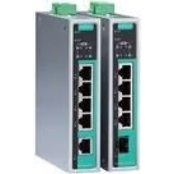 Tīkla slēdzis MOXA EDS-G205A-4PoE-T Nepārvaldīts Gigabit Ethernet 5 porti (4x PoE) Alumīnija 4U