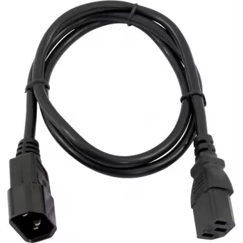 Strāvas pagarinātāja kabelis Omnitronic 30235104, 3×0,75 mm², 1 m, melns
