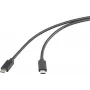Renkforce USB-C kabelis USB 3.2 Gen2x2 kontakts kontakts 2,00 m melns TPE apvalks (RF-6609644)