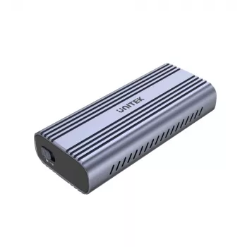 SSD korpuss Unitek SolidForce Reefer pelēks — M.2 NVMe PCIe, USB‑C 10 Gbit/s, alumīnijs, 1 disks