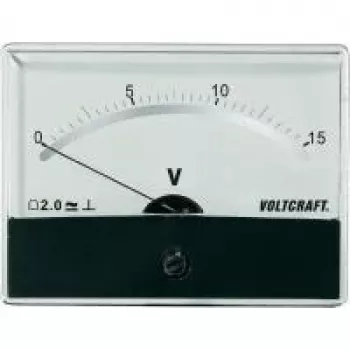 Voltcraft AM-86X65/15V/DC uzstādīšanas mērinstruments AM-86X65/15V/DC 15 V kustīgās spoles mērītājs (AM-86X65/15V/DC)