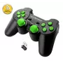 Vadu spēļu kontrolieris ESPERANZA EGG108G — USB 2.0, 12 pogas, analogais/digitālais, D-virziena poga, paredzēts datoram un PlayStation 3, melns/zaļš