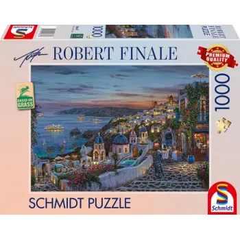 Robert Finale: Santorini saulriets, puzle 1000 gab.